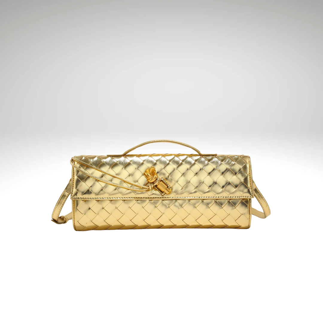 Victoria Woven Crossbody Clutch – Elegant &amp; Versatile Design