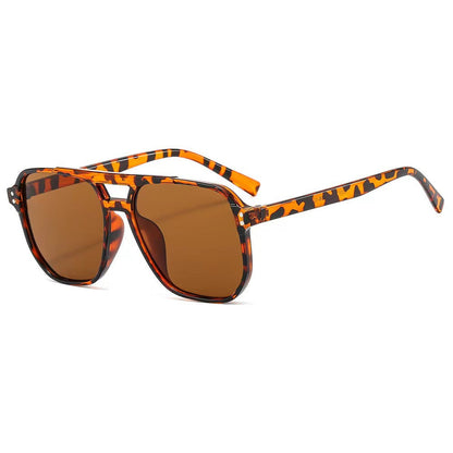 Oversized sunglasses leopard