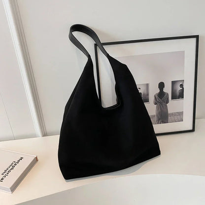 Suede tote bag