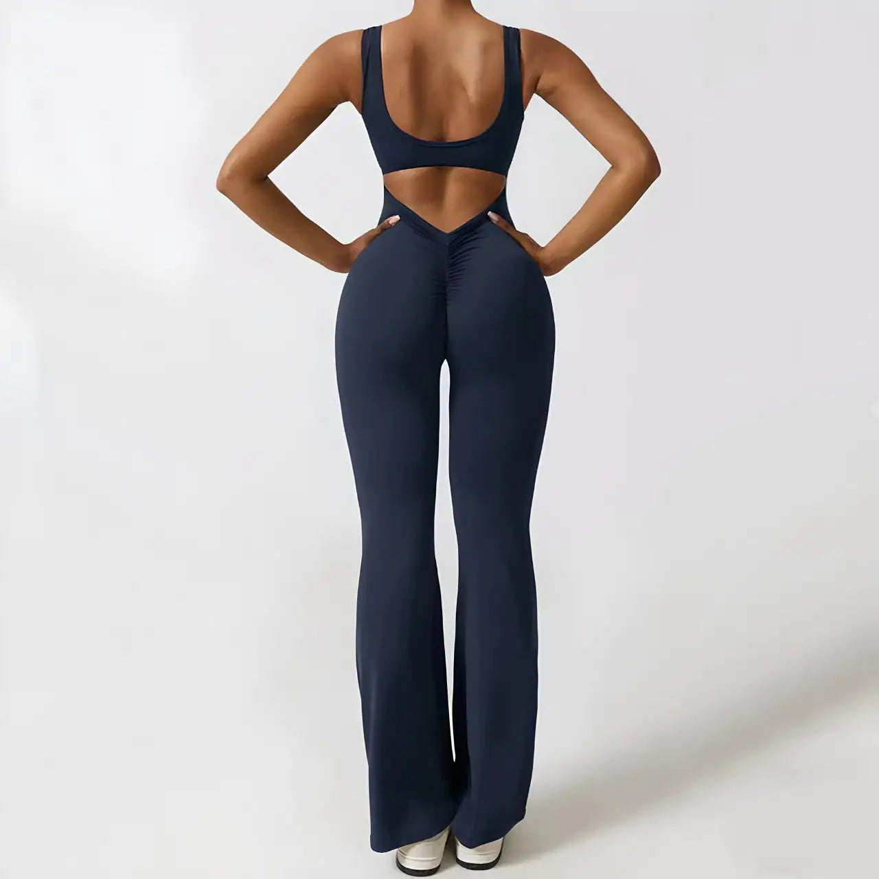 V-Back Flared jumpsuit