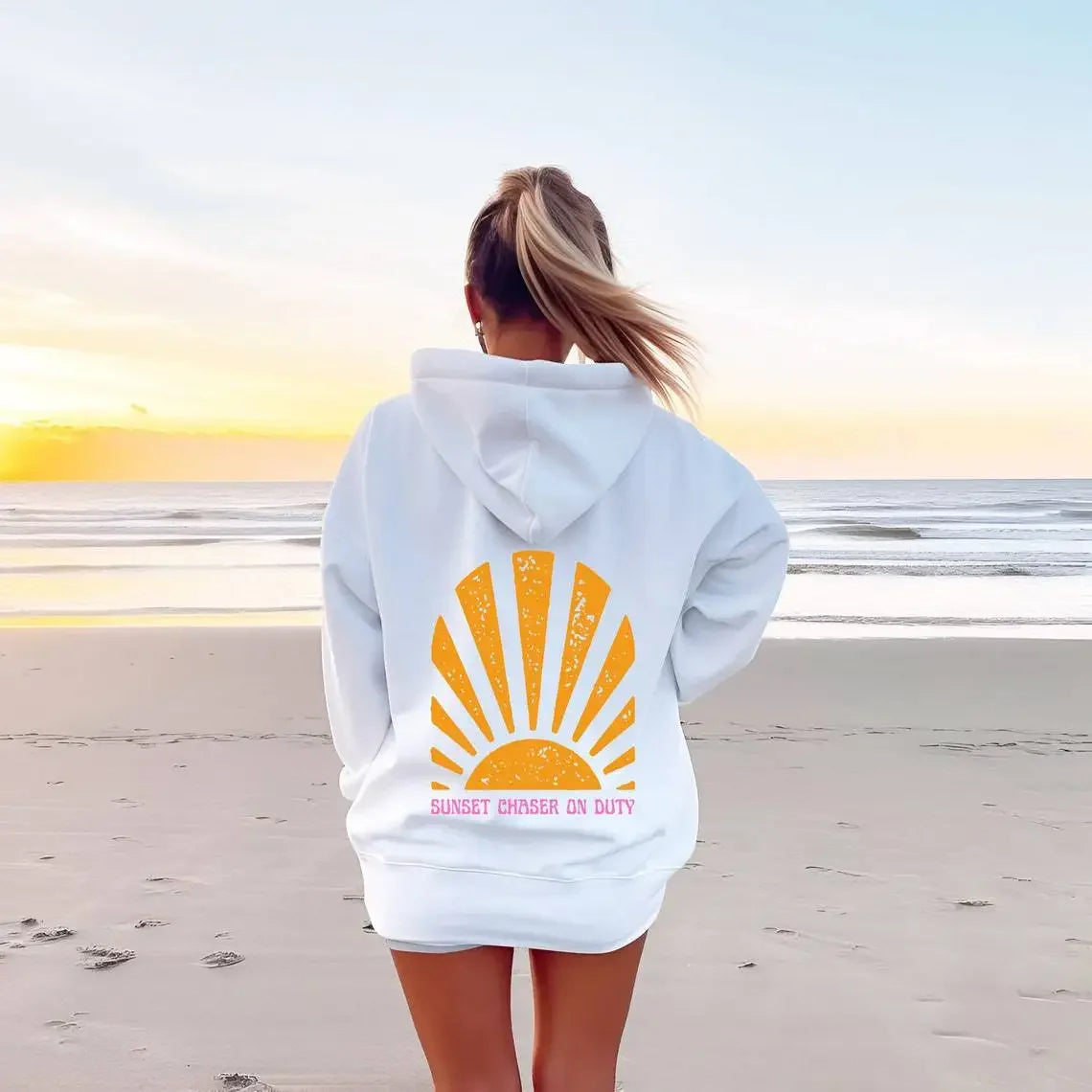 Hoodie-Sunset Chaser on duty