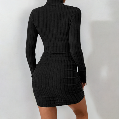 Roxy- Black Turtleneck dress