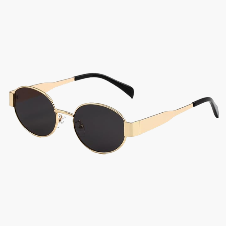 retro oval sunglasses-dark